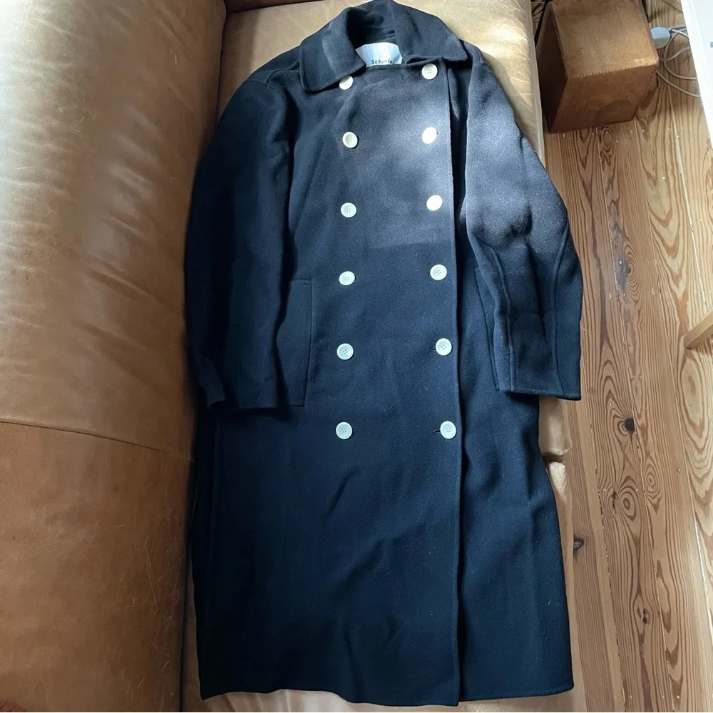 NWT Proenza Schouler white label double breasted long coat wool cashmere luxe - Picture 3 of 14